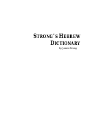 Strong Hebrew Dictionary by JamesStrong.PDF